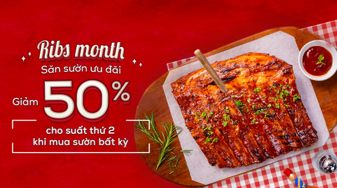 RIBS MONTH (1/2 RACK)